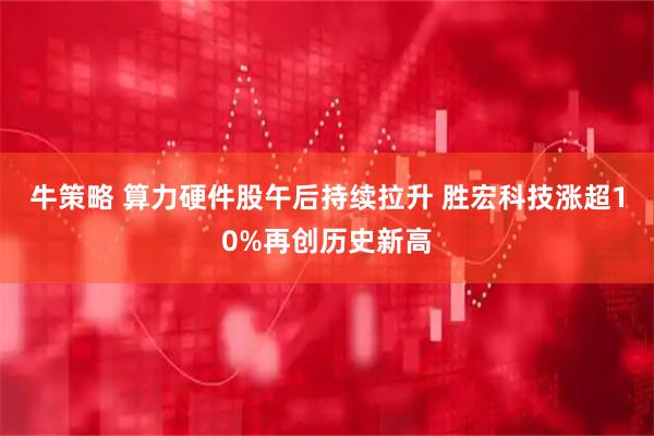 牛策略 算力硬件股午后持续拉升 胜宏科技涨超10%再创历史新高